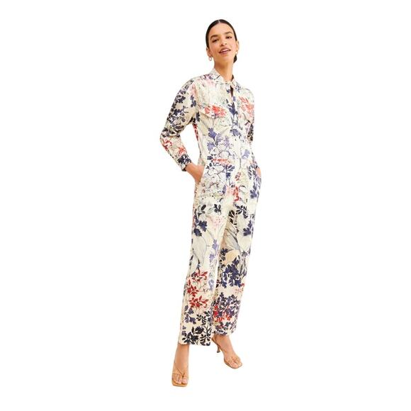 CHUFY Women's Memories Of Romania Tassa Floral Jumpsuit Size S In Emil - Picture 1 of 13